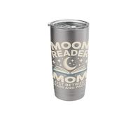 Moon Reader Book Mom Lost Between Stars and Pages Stainless Steel Insulated Tumbler