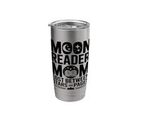 Moon Reader Book Mom Lost Between Stars and Pages Stainless Steel Insulated Tumbler