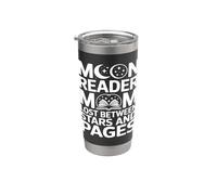 Moon Reader Book Mom Lost Between Stars and Pages Stainless Steel Insulated Tumbler