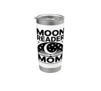 Moon Reader Book Mom Lost Between Stars and Pages Stainless Steel Insulated Tumbler