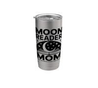 Moon Reader Book Mom Lost Between Stars and Pages Stainless Steel Insulated Tumbler