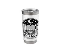 Moon Reader Book Mom Lost Between Stars and Pages Stainless Steel Insulated Tumbler