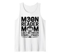 Moon Reader Book Mom Lost Between Stars and Pages Tank Top