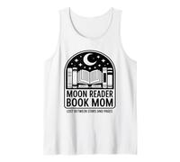 Moon Reader Book Mom Lost Between Stars and Pages Tank Top