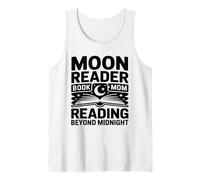 Moon Reader Book Mom Reading Beyond Midnight Tank Top
