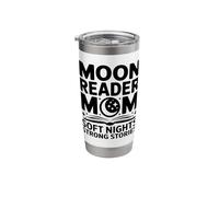 Moon Reader Book Mom Soft Nights Strong Stories Stainless Steel Insulated Tumbler