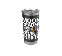 Moon Reader Book Mom Soft Nights Strong Stories Stainless Steel Insulated Tumbler
