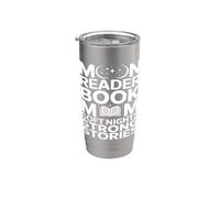 Moon Reader Book Mom Soft Nights Strong Stories Stainless Steel Insulated Tumbler