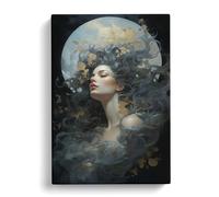 Moon Renaissance Art Canvas Wall Art Print 30x20 Inch