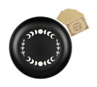 Moon Ritual Plate - Vintage Prayers Bowl, Sacred Ceremony Dish, Spiritual Holder Ornament, Religious Meditation Tray, Manifestation Symbol Accessory | Timeless Antique Style With Practice For Prayer