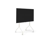 Pedestal Moon Rollin' Tall TV Stand Pearl