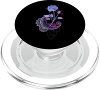 Moon Rose Astrology Witchcraft Dark Magic Crescent Moon Occult PopSockets PopGrip for MagSafe