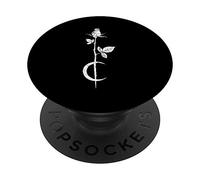 Moon Rose Occult Gothic Flower Witchcraft Hexe Tarot Sacred PopSockets Grip and Stand for Phones and Tablets