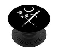 Moon Rose Occult The Witch Dagger Vintage Gothic PopSockets Swappable PopGrip
