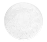 Moon Round Mold Pendant Silicone Tray Mould Storage DIY Casting Craft Ornament Non Sticky Flexible Silicone for DIY Crafts Home Decoration 25cm 9.8in 1 Pack
