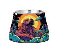 Moon Sea Walrus Pet Bowl Non Slip Anti Skid Dog Bowls Stainless Steel Stackable Food Puppy Bowl Dishes