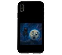 Moon Selfie T-Rex Dinosaur Chase Funny Humor Case for iPhone XS Max