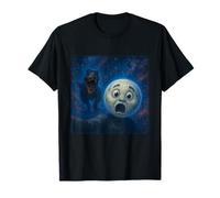 Moon Selfie T-Rex Dinosaur Chase Funny Humor T-Shirt
