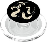 Moon Serpent Moon Phases Space Snake Women Men Kid Halloween PopSockets PopGrip for MagSafe