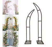 Moon Shape Garden Arch Set with Floral Tools, Perfect for Wedding, Party, and Event Decorations