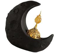 Moon Shaped Ceramic Incense Holder for Cone Burning Decorative Home