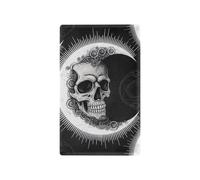 Moon Skull Black PC Blank Switch Cover, 4.53 x 2.76 Inches, PC Wall Outlet Cover for Unused Switches