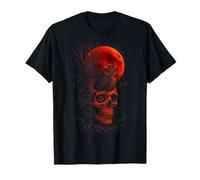 Moon Skull Owl - Gothic Viking Raven Fun T-Shirt