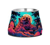 Moon Sloth Bear Pet Bowl Non Slip Anti Skid Dog Bowls Stainless Steel Stackable Food Puppy Bowl Dishes