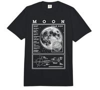Moon Space Science Lunar Orbit Scientist Astronomy Diagram Comfort Colors Adult Heavyweight T-Shirt