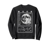 Moon Space Science Lunar Orbit Scientist Astronomy Diagram Sweatshirt