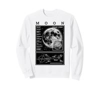 Moon Space Science Lunar Orbit Scientist Astronomy Diagram Sweatshirt