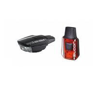 Moon Sport Mizar 40 lumen Front and Alcor 15 lumen Rear Light Set Black