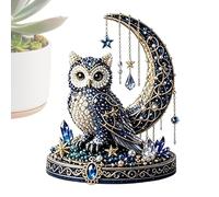 Moon Star Bead Kit - DIY 3D Animal Craft Set, Glass Beads Embroidery Kit, Pattern Guide Included | Beginner Friendly Celestial Handmade Jewelry Art Project Use