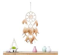 Moon Star Dreamcatcher Ornament, Kids Wall Hanging Decoration, Feather Shell Dream Catcher, Handmade Hanging Dreamcatcher, Bedroom Wall Art Ornament, Boho Nursery Dreamcatcher Decor for Kids
