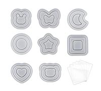 Moon Star Round Silicone Mold Epoxy Casting Molds Resin Shaker Pendant Keychain Jewelry Making Silicone Keychain Jewelry