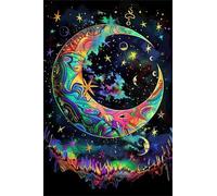 Moon Stars 200 Piece Jigsaw Puzzles for Adults Colourful Fun Challenging & Brainteasing Educational Learning Gift Present for Children Boys Girls 200 Piece Puzzle for Adults