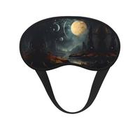 Moon Stars and Planets Full-Coverage Sleep mask Full-Coverage Sleep mask Relaxing Stress-Free Nighttime Eye mask