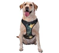 Moon Stars and Planets X-Large Printed pet Traction Vest for Pets to wear When Walking The Dog or Climbing Mountains