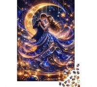 Moon Stars Dance Jigsaw Puzzle, 1000 Pcs For Adults | 38x26cm Puzzle Fans, Birthday Gift, Cardboard, Mood Calming, Tight Puzzle Fit