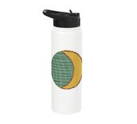 Moon Sun Equal Day and Night March Equinox Pagan Stainless Steel Insulated Water Bottle