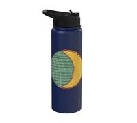 Moon Sun Equal Day and Night March Equinox Pagan Stainless Steel Insulated Water Bottle