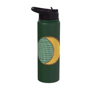 Moon Sun Equal Day and Night March Equinox Pagan Stainless Steel Insulated Water Bottle