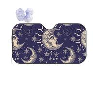 Moon Sun Stars Car Sun Shades-Front Windscreen Sunshade for Uv Protection - Car Camping Accessories