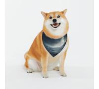 Moon Surface Pet Scarf for Dogs - Triangle Drool Scarf Suitable for Small, Medium, and Large Dogs, Black, Dog Bandanas