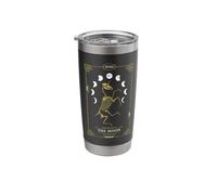 Moon Tarot Card Unicorn Zombiecorn Skeleton Gothic Halloween Stainless Steel Insulated Tumbler
