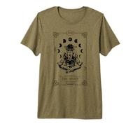 Moon Tarot Card Yoga Astronaut Zen Meditation Lotus Pose Premium T-Shirt