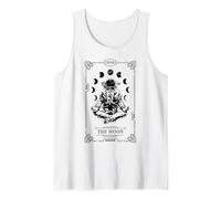Moon Tarot Card Yoga Astronaut Zen Meditation Lotus Pose Tank Top