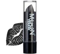 Moon Terror Black Lipstick | Midnight Black Halloween Lipstick | SFX Make up, Special Effects Make up Halloween Makeup Wednesday Addams Makeup Look | 4.2g