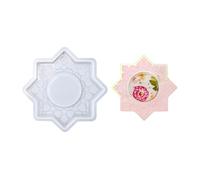 Moon-Themed Silicone Dome Mold Middle Eastern Design Resin Jewelry Crafting Reusable Art Tool Arabic Design Resin Art Mold