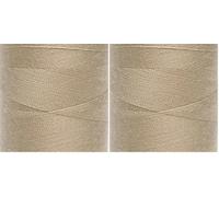 Moon Thread Beige Spun Polyester Sewing Thread - 1000M (Pack of 2)